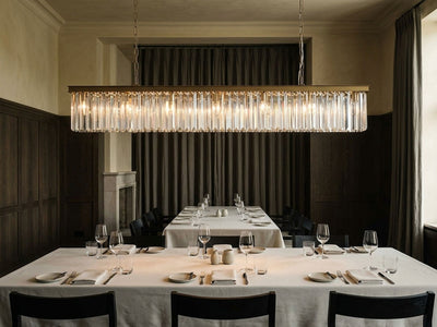 Sculptural Leyland Rectangular Chandelier