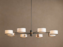 Artisan Daphne Fabric Round Chandelier
