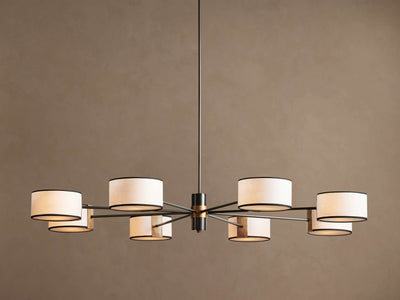Artisan Daphne Fabric Round Chandelier