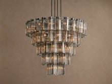 Artisan Delsie Round Chandelier in Bronze with Smoke Glass