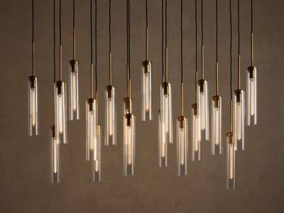 Artisan Colleena Linear Fluted Glass Chandelier