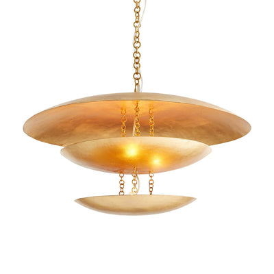 Sculptural Florko Chandelier – Gold