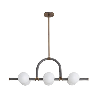 Sculptural Harrison Linear Chandelier – Brown