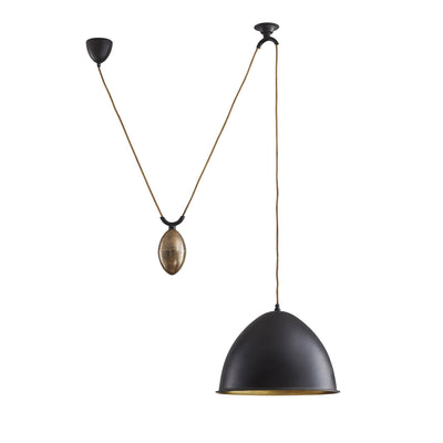 Artisan Egg Drop Pendant – Black