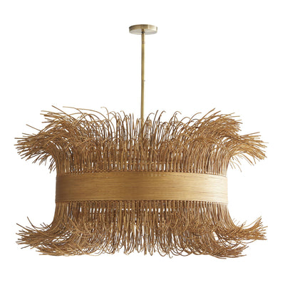 Sculptural Filamento Chandelier – Natural, Rattan