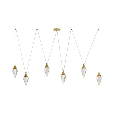 Sculptural Berkley Multi-Drop Chandelier