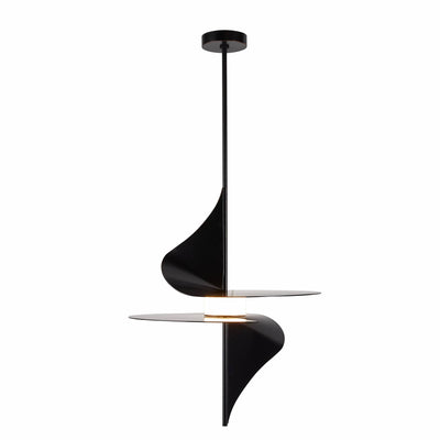 Sculptural Renly Pendant – Black