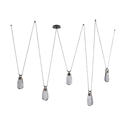 Sculptural Melt Chandelier – Gray