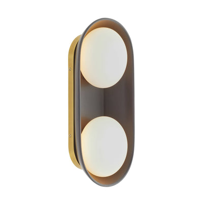 Signature Glaze Large Wall Sconce – Black
