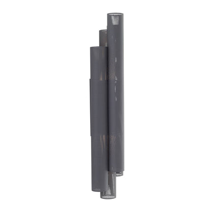 Heritage Punch Oversized Outdoor Wall Sconce – Gray
