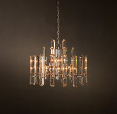 Signature Bonnington Round Chandelier – 24" Polished Nickel