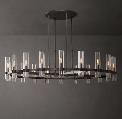 Artisan Ravelle Round Chandelier – 60" Bronze