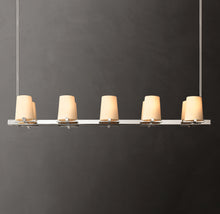 Artisan Pauillac Fabric Shade Linear Chandelier – 49"