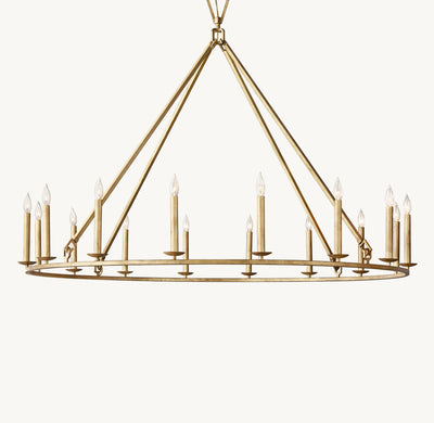 Heritage 19th C. English Openwork Round Chandelier – 60"