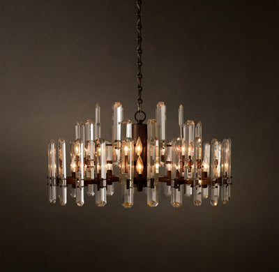 Signature Bonnington Round Chandelier – 36" Bronze