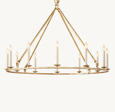 Heritage 19th C. English Openwork Round Chandelier – 50"