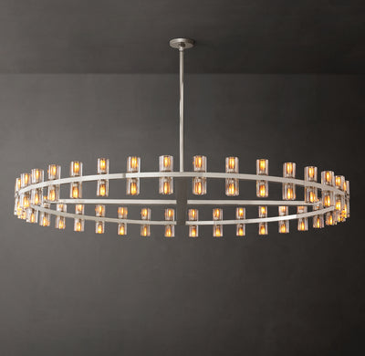 Artisan Arcachon LED Round Chandelier – 60" Polished Nickel