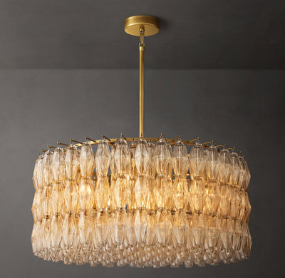 Artisan Chiara Clear Glass Round Chandelier – 37"