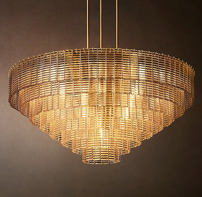 Heritage Sirene Clear Glass Round Chandelier – 52"