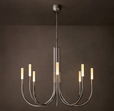 Sculptural Rousseau Round Chandelier