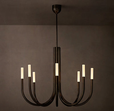 Sculptural Rousseau Round Chandelier