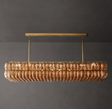 Artisan Chiara Smoke Glass Rectangular Chandelier