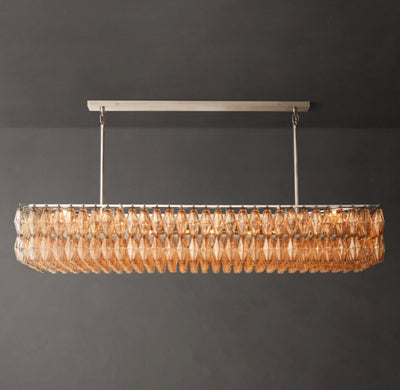 Artisan Chiara Clear Glass Rectangular Chandelier