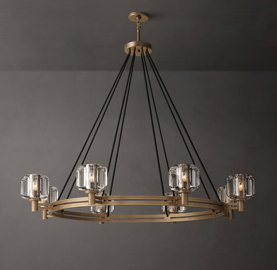 Sculptural Demaret Round Chandelier – 48"