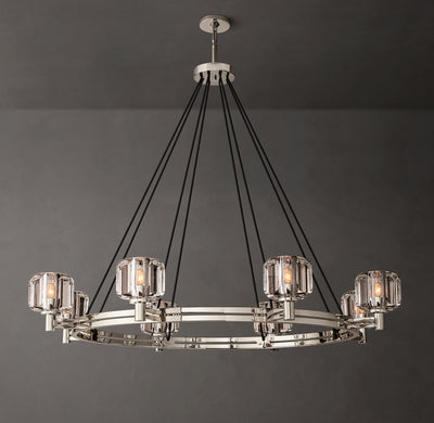 Sculptural Demaret Round Chandelier – 48"