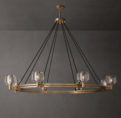 Sculptural Demaret Round Chandelier – 60"