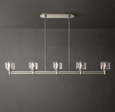 Sculptural Demaret Linear Chandelier