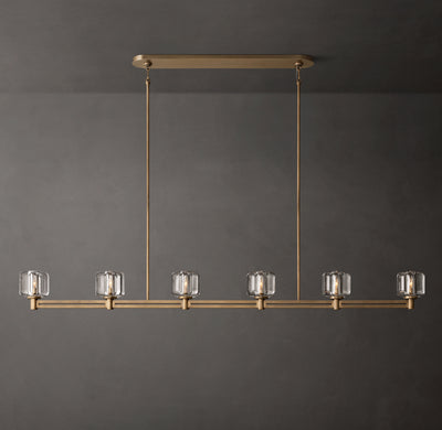 Sculptural Demaret Linear Chandelier