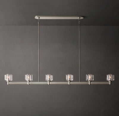 Sculptural Demaret Linear Chandelier