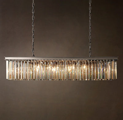 Sculptural Rhys Rectangular Chandelier