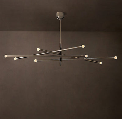 Sculptural Rousseau 8-Light Mobile Orb Chandelier