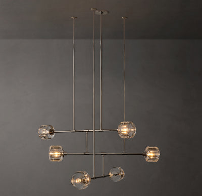 Sculptural Demaret Mobile Round Chandelier