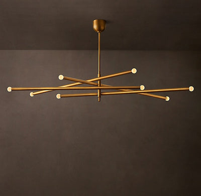 Sculptural Rousseau 8-Light Mobile Orb Chandelier
