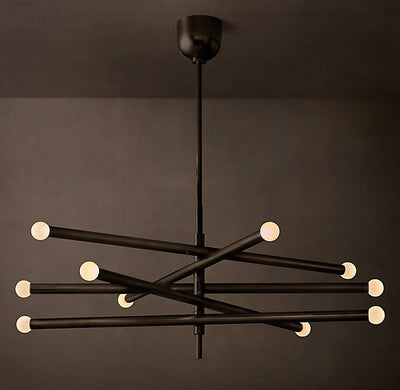 Sculptural Rousseau 10-Light Mobile Orb Chandelier