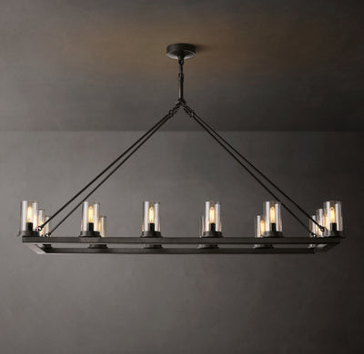 Artisan Ondra Linear Clear Glass Chandelier