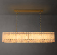 Sculptural San Marco Alabaster Linear Chandelier – 54"