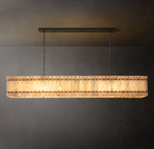 Sculptural San Marco Alabaster Linear Chandelier – 72"