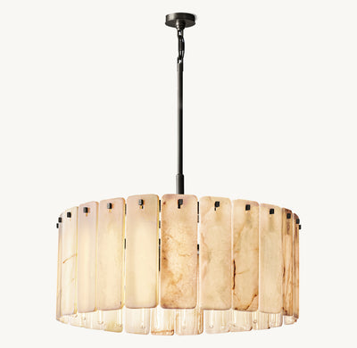 Signature Calamette Onyx Round Chandelier – 36"