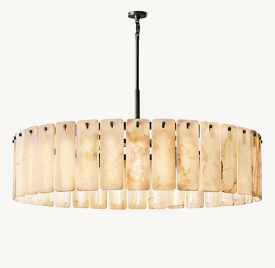 Signature Calamette Onyx Round Chandelier – 60"