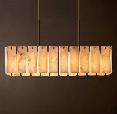 Signature Calamette Onyx Rectangular Chandelier – 60"
