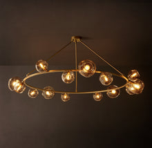 Heritage Bubble Smoke Glass Round Chandelier