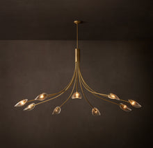 Heritage Shell Smoke Glass Round Chandelier – 84"