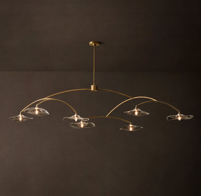 Signature Lily Clear Glass Round Chandelier – 84"