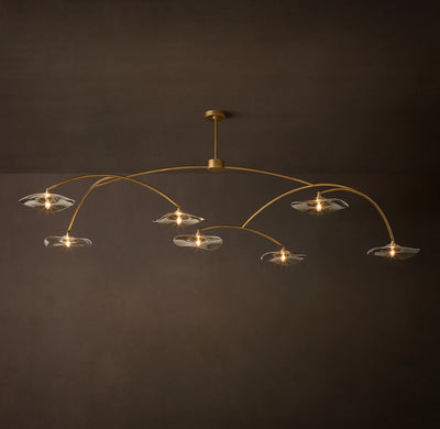 Signature Lily Clear Glass Round Chandelier – 96"