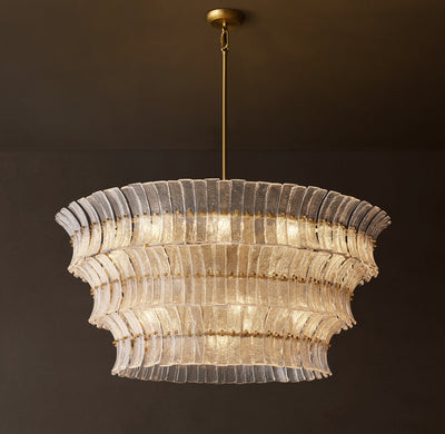 Heritage Romano Clear Glass Round Chandelier – 48"