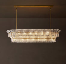 Heritage Romano Clear Glass Linear Chandelier – 72"